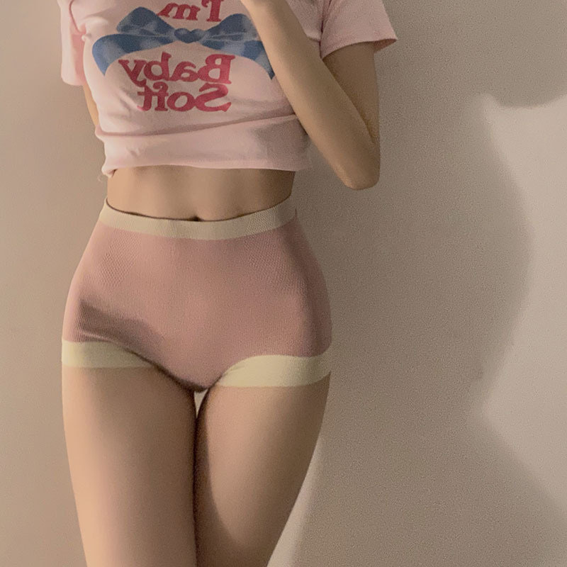 New high waist underwear women's comfortable cotton crotch seamless fashion sexy light belly shaping briefs women