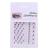 Adhesive nail decoration for face for eye makeup, sticker, with gem