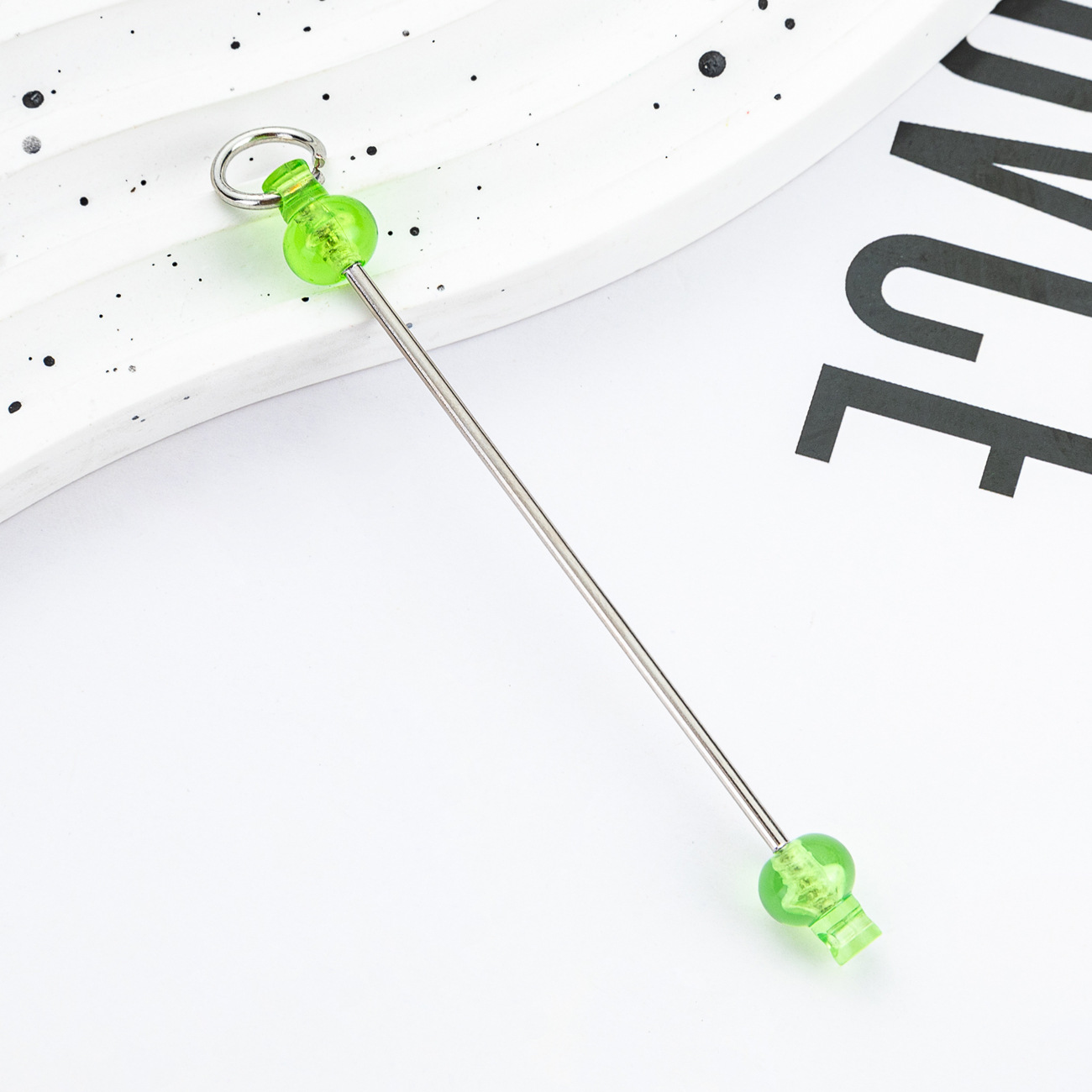 Nuevo polo DIY cuentas creativo llavero cuentas accesorios colgante polo de plástico cuentas polo