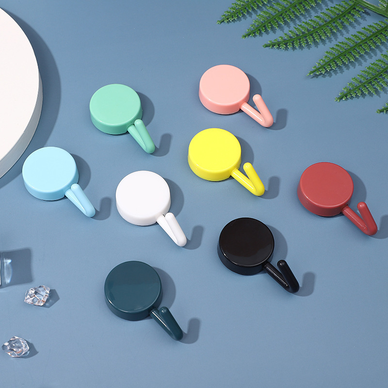 Macaron Hooks, Traceless Sticky Hooks, Plastic Scandinavian Hooks, Kitchen and Bathroom Colorful Punch-Free Clothes Hooks, Nail-Free Macaron Hooks, Traceless Sticky Hooks, Plastic Scandinavian Hooks, Kitchen and Bathroom Colorful Punch-Free Clothes Hooks, Nail-Free