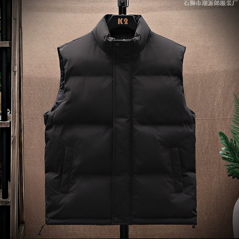 Мужской хлопковый жилет, мужской легкий хлопковый жилет-пуховик весна-осень 2025, повседневная куртка-жилет в корейском стиле, трендовый