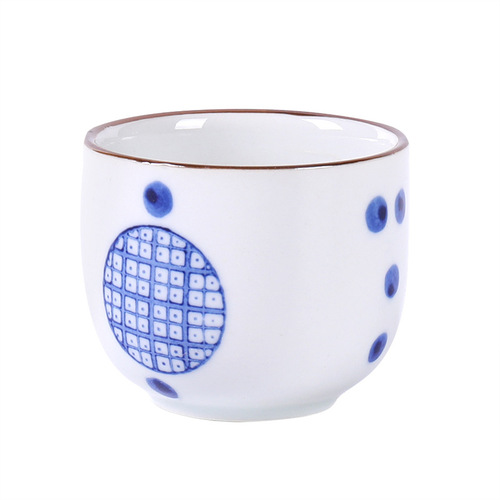 Japanese simple ceramic retro wine set, white wine pot and wine glass, small home hotel, simple restaurant wine set and cup