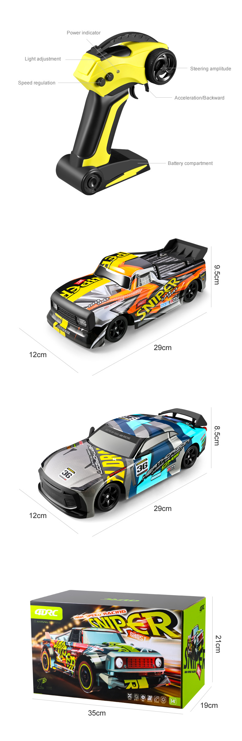 Title 10, H4 Remote Control Four-wheel Drive Drift Toy Ra...