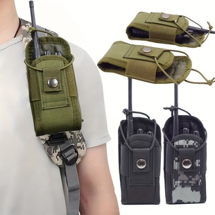 Outdoor Tactical Bag Military Fan Walkie-Talkie Tactical Waist Bag Walkie-Talkie Protective Cover Portable Anti-Fall Protective Bag 01