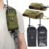 Уличная тактическая сумка, военная рация, тактическая поясная сумка, защитный чехол для рации, портативная защитная сумка от падения 01