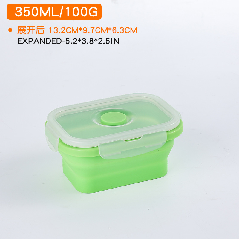 350ml tazón plegable de silicona de grado alimenticio