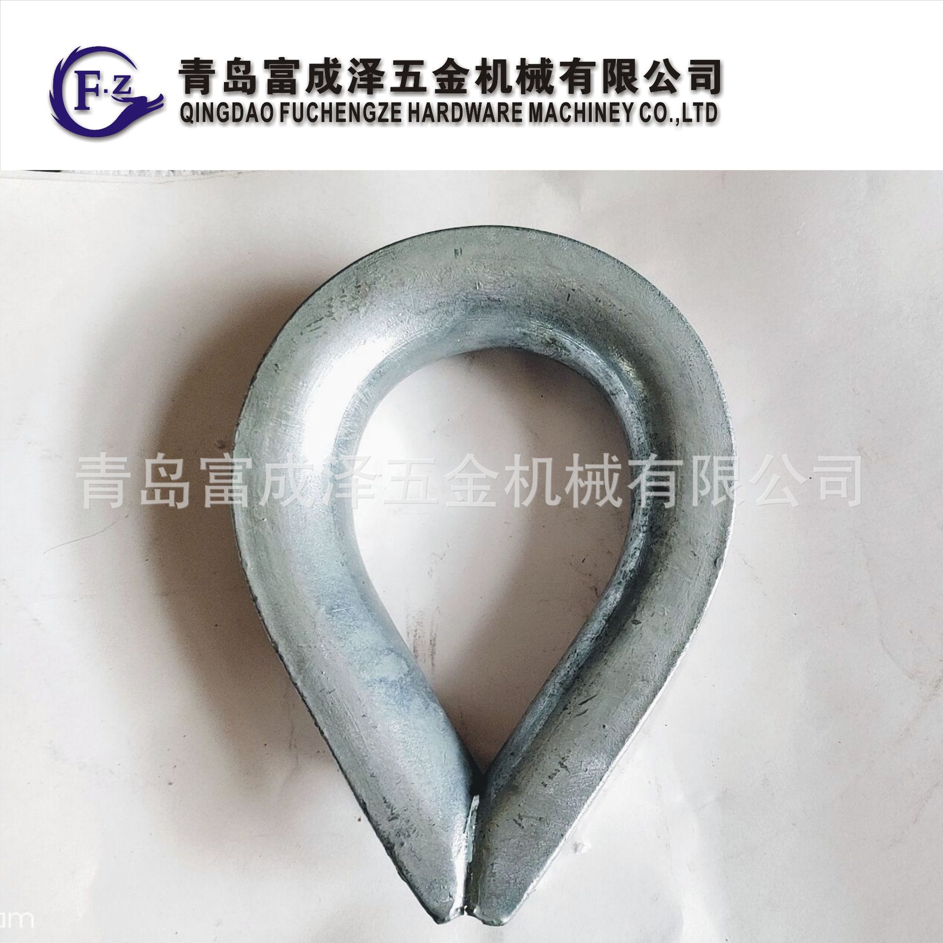 热镀锌套环BS464 镀锌鸡心环 钢丝绳重型套环 索具配件鸡心环