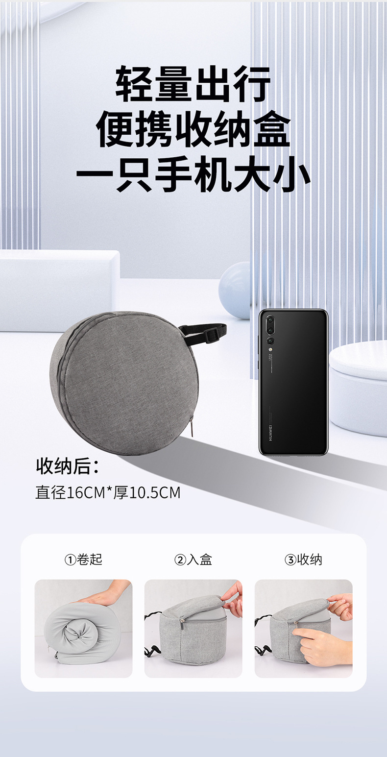 Car Headrest U-Shaped Pillow Travel Neck Pillow Airplane Pillow Portable Car Neck Pillow Factory Direct Sale