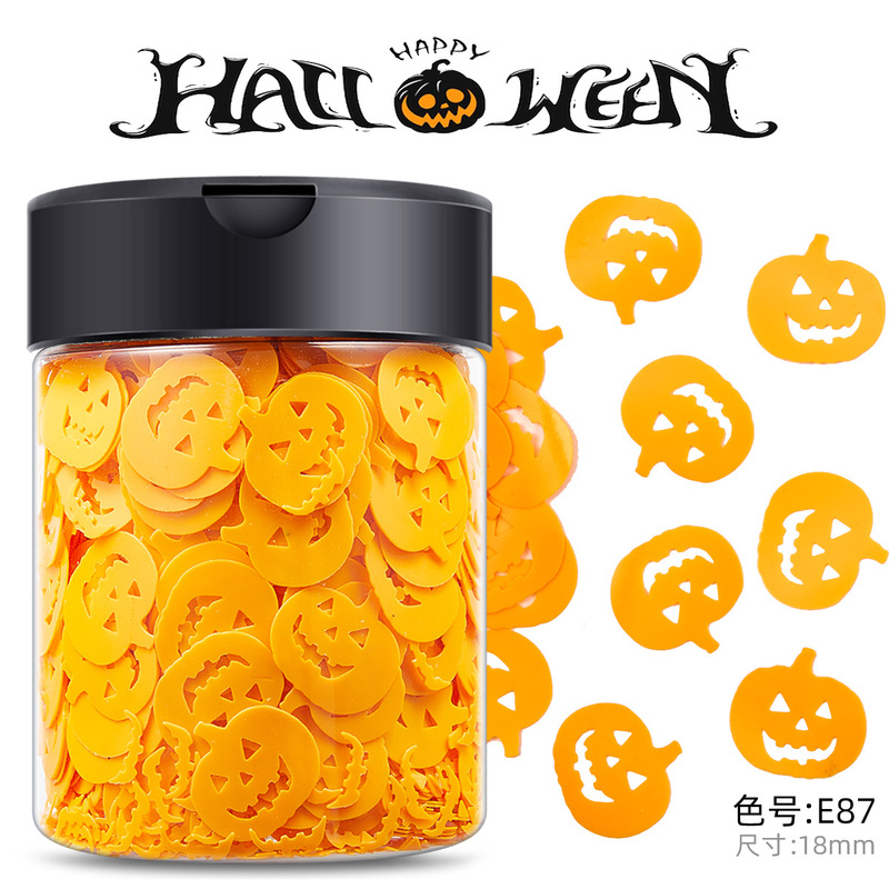 Halloween Bead Nail Art Sequins Pumpkin Glitter Nail Polish Glue Stickers Desktop Decorations Handmade Material kg Halloween Bead Nail Art Sequins Pumpkin Glitter Nail Polish Glue Stickers Desktop Decorations Handmade Material kg