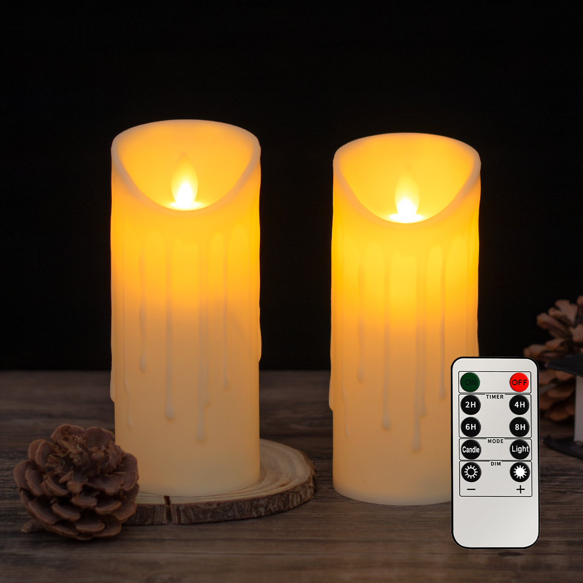 LED luz de vela electrónica Navidad fiesta de Halloween ambiente suministros de diseño lámpara de vela de simulación luz de ambiente de boda