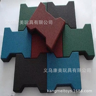 Rubber Floor Mat Overpass Brick Outdoor Playground Kindergarten Large Runway Guide Brick I-shaped Square Brick