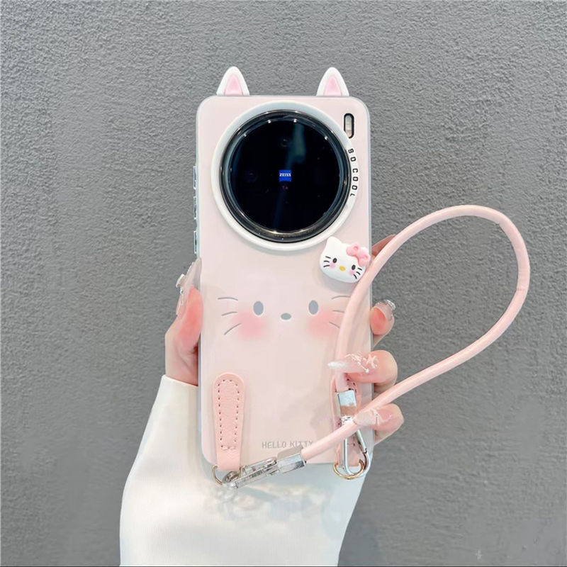 x200手机壳女款x100ultra卡通防摔x90保护套x80脸红凯蒂适用vivo|undefined