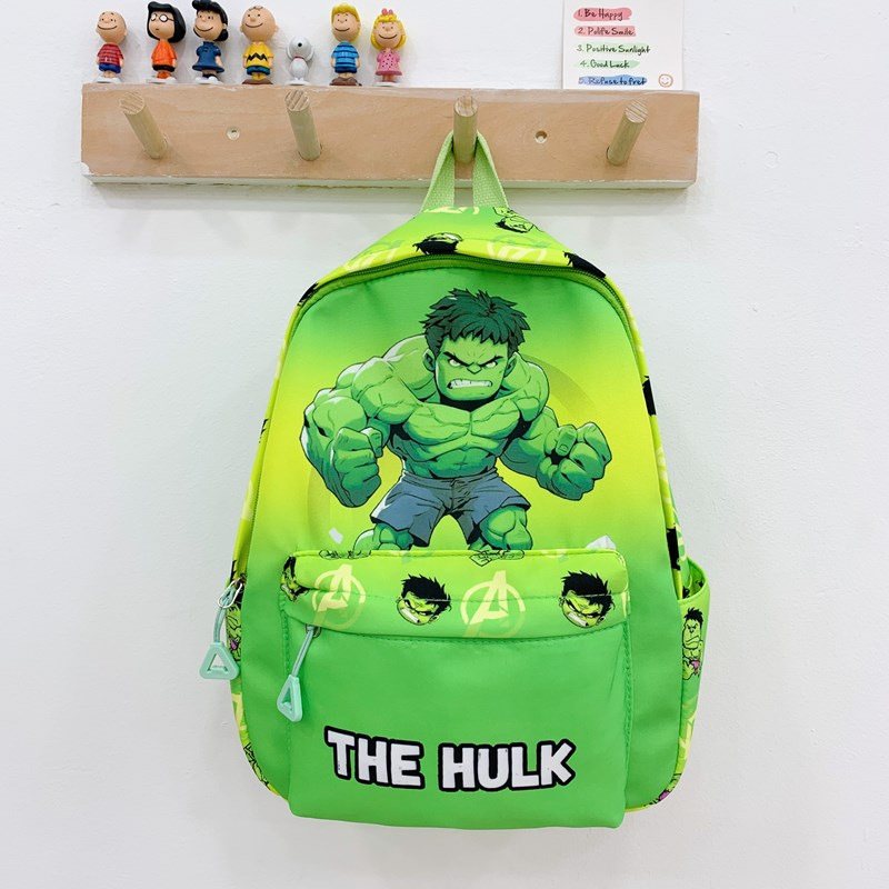 Iron Man Boys Mochila Moda Nuevas niñas Mochila para niños Anime Dibujos animados Mochila escolar de primer grado de gran capacidad