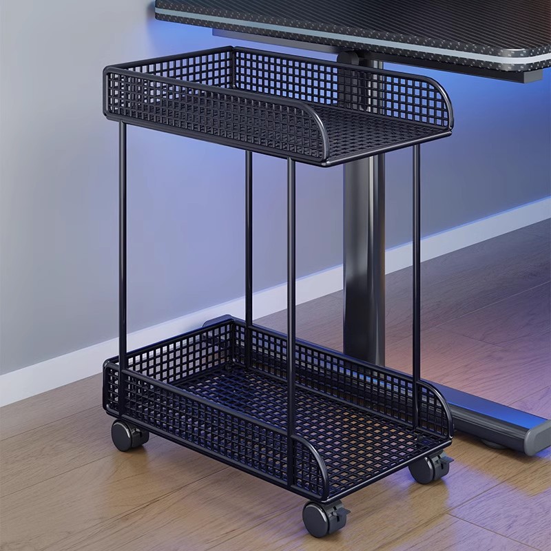 台式电脑主机托架办公室桌下放置支架机架移动托盘底座机箱置物架