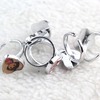 Epoxy resin, sticker, children's plastic acrylic silver ring heart shaped