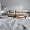 [Thick linen pattern] Light gray-60cm*1 meter long