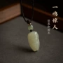 男女金榜题名挂件吊坠和田玉