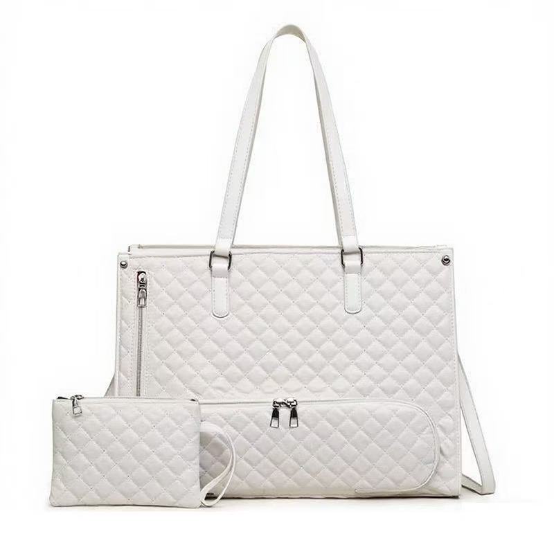 Nuevo en stock bolso 2 en 1, bolso combinado para el almuerzo, bolso grande, bolsa aislante para el almuerzo, bolso cruzado para computadora portátil para mujer.