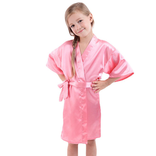 Gold-leaf Birthday Girl Children's Long-sleeve Open Shirt Robe Summer Thin Version Dopamine Birthday Girl Party Robe