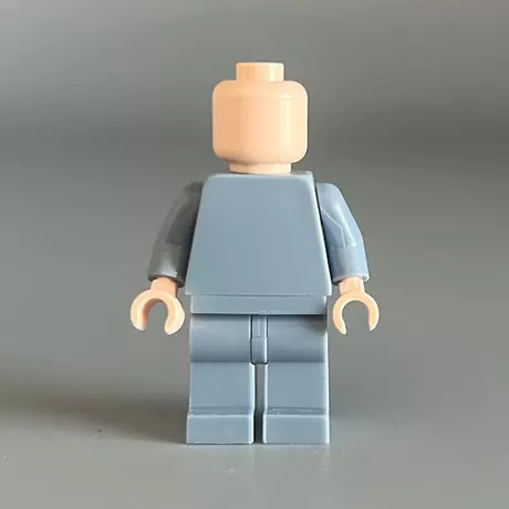 Body minifigure - upper light blue and lower light blue