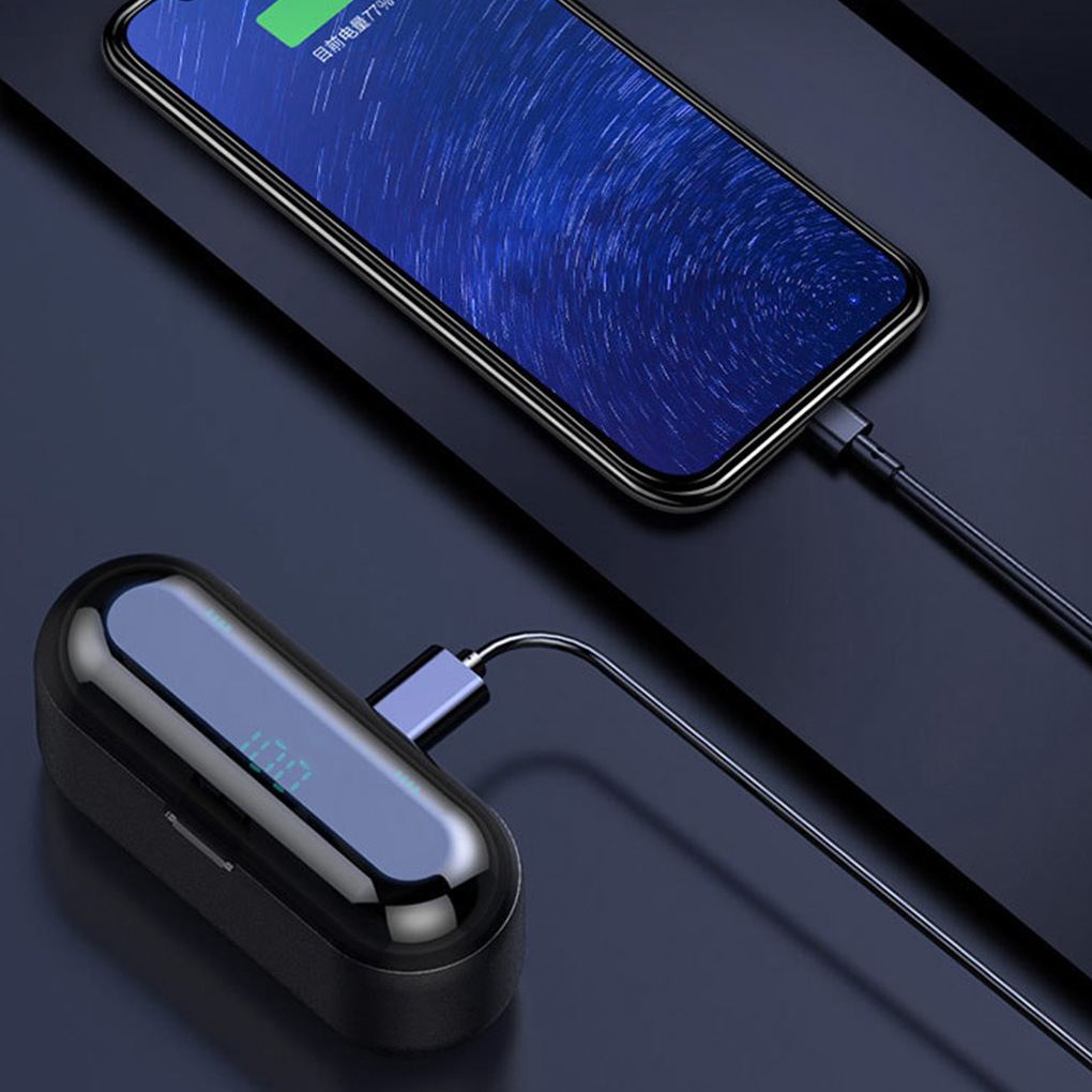 Cross-border F9 caliente TWS Mini 5,0 Touch número de pantalla de auriculares Bluetooth inalámbricos reales binaural en la oreja deportes impermeables