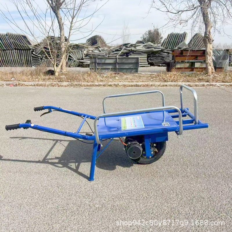 加厚电动手推老虎车工地水泥化肥饲料搬运车粮食化肥运输建筑推车