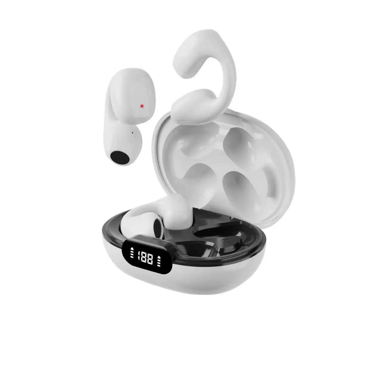 Беспроводные наушники, клипсы для ушей для мужчин и женщин, bluetooth, с LED-дисплеем