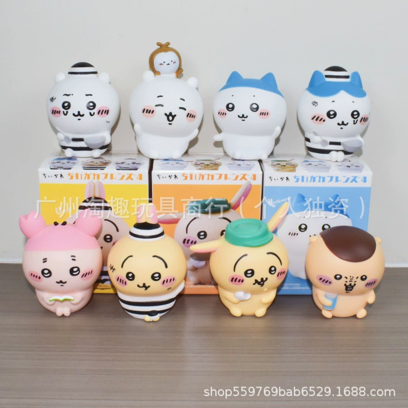 Трендовые игрушки и самоироничный мишка-друг, четвертый пunct blind box Jiyi Xiaoba Usach Hatchi Древний дом фигурки украшения кукла