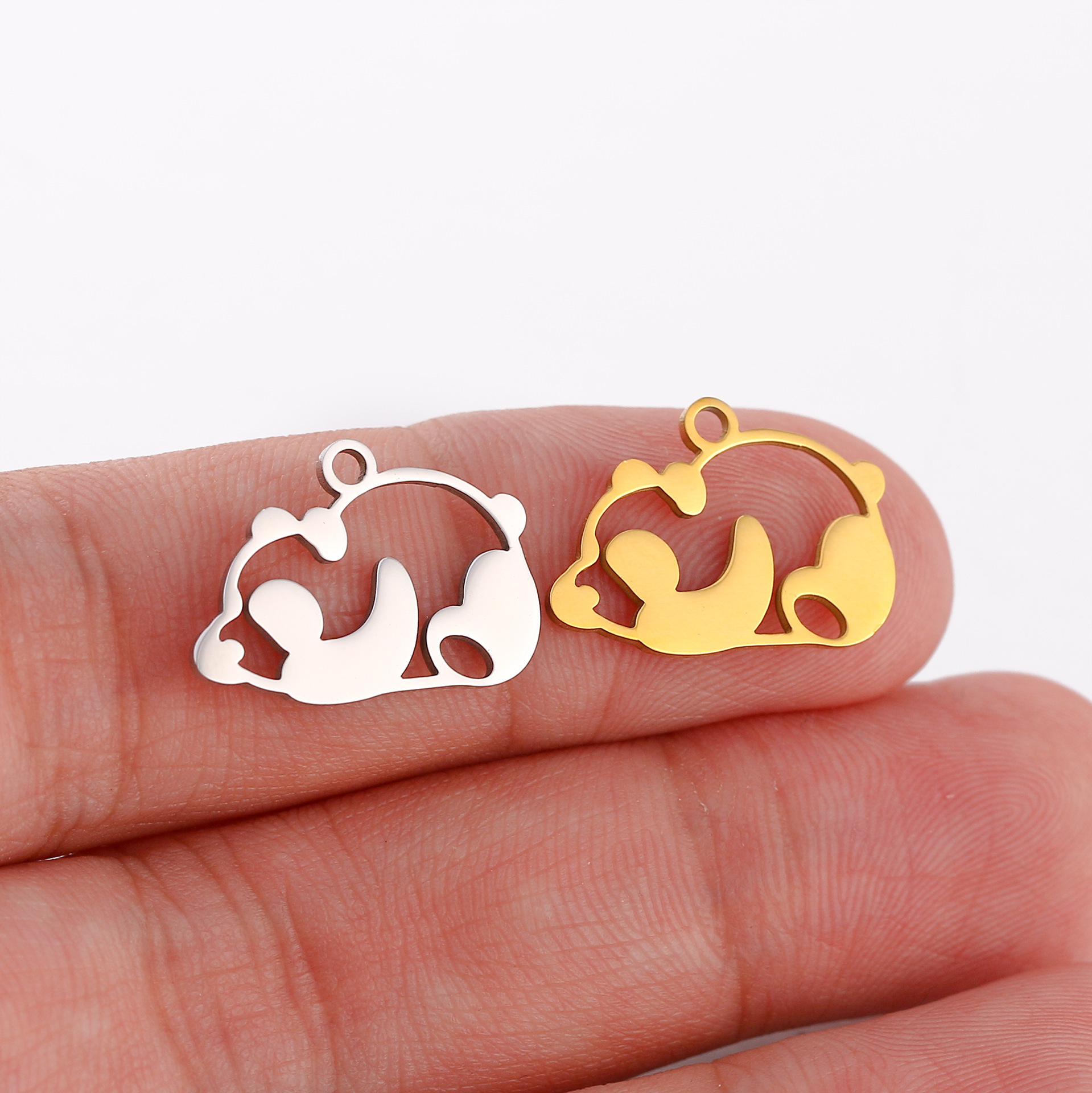 10g Weight Pendant Jewelry Making Type Jewelry Accessories Classification 5 PCS/Package Quantity 304 Stainless Steel Material Rabbit, Animal, Squirrel, Owl Pattern All Seasons Season Polished Finish Cute, Simple Style Style 5 PCS/Package 304 Stainless Steel Rabbit Animal Squirrel Polished Pendant Jewelry Accessories 5