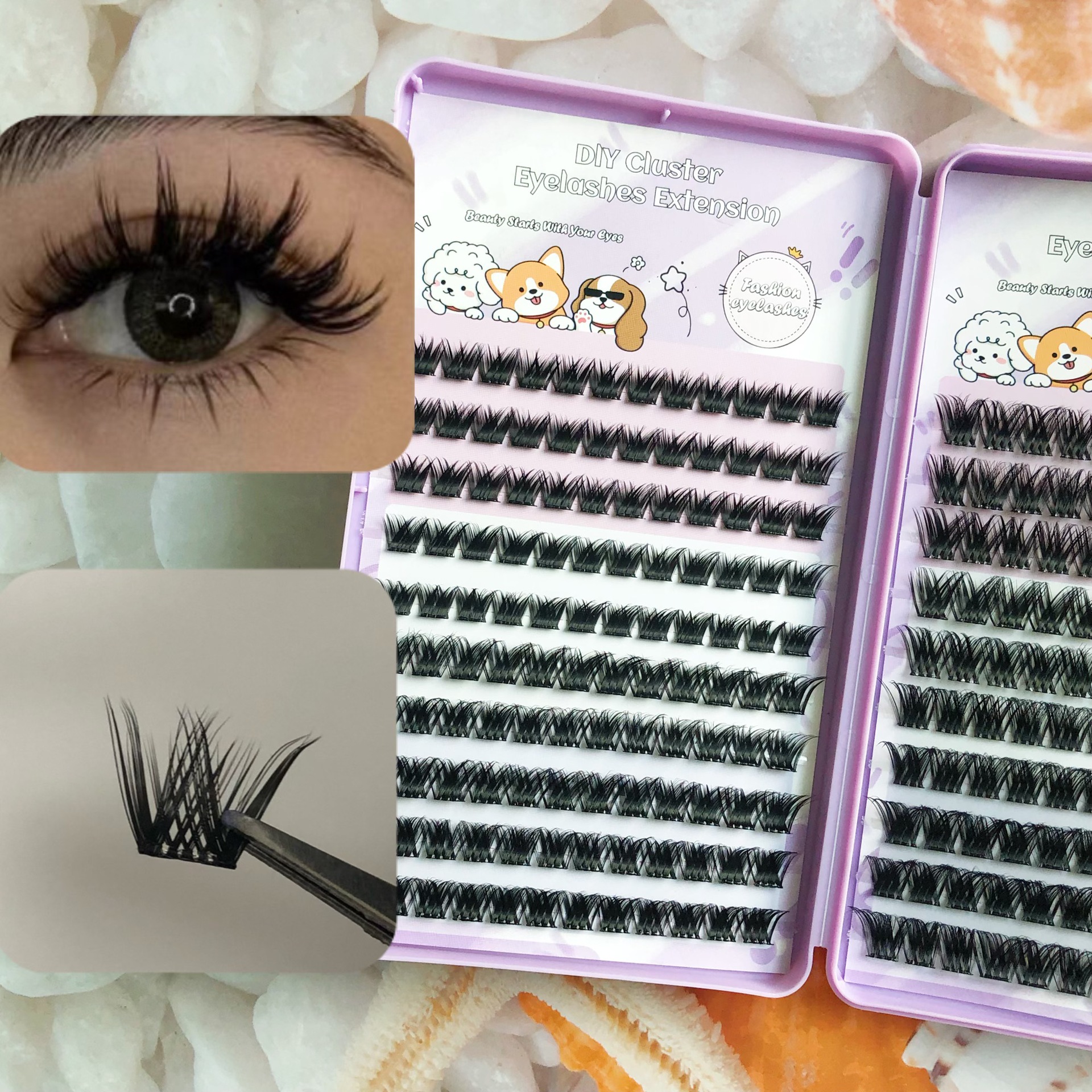 Las pestañas falsas transfronterizas proporcionan pestañas falsas de gran capacidad sin pegamento.