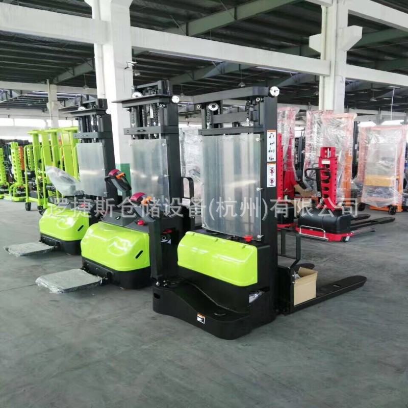 电动堆高车叉车液压装卸升降铲车托盘搬运堆高机小型站驾式叉车