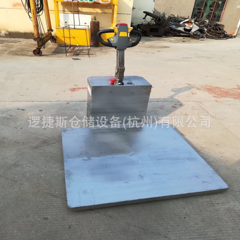 电动平板搬运车步行式 不锈钢非标液压平台搬运车电动装卸车