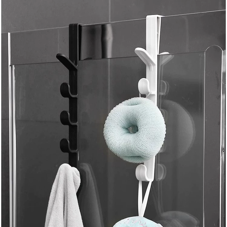 Hanging hook free of hole door hook strong coat hanging rack toilet wardrobe dormitory mobile coat hook