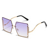 Trend sunglasses, metal glasses, 2022 collection, European style, gradient