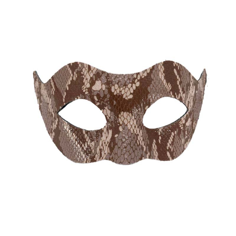 Máscaras de pareja media cara máscaras de baile piel de serpiente piel de cocodrilo máscaras de ojos fiesta de Halloween luchador jugueteo props