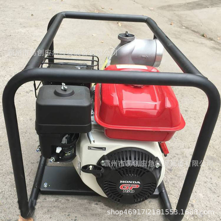 GX160本田水泵四冲程自吸抽水泵救援灭火喷水泵