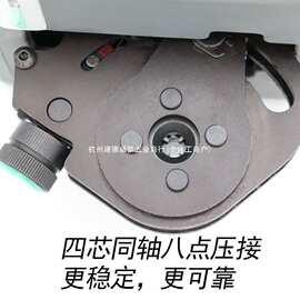 新品气动航空插针压线钳冷压端子GNQ1-4四芯同轴重载连接器压厂家