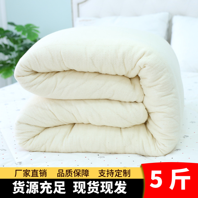 棉絮棉花被褥子墊被胎酒店客棧學生宿舍單人5斤春秋加厚廠家批發