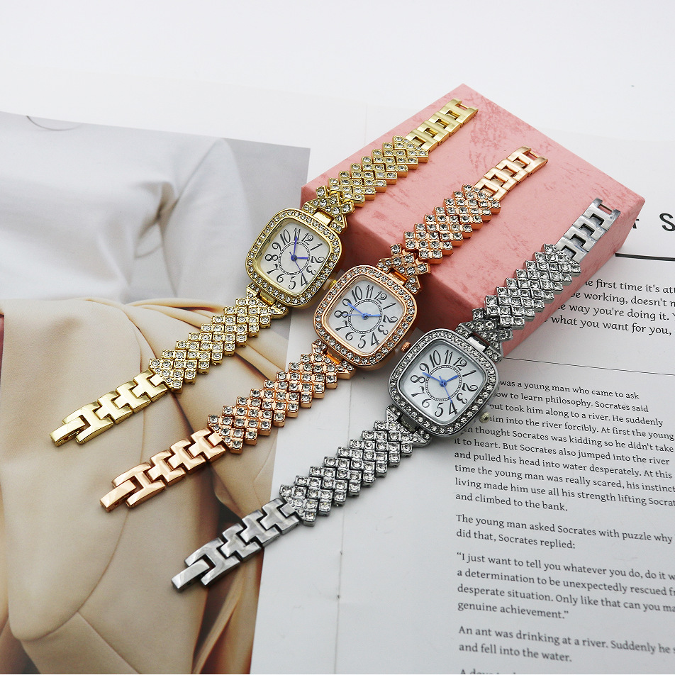 Women's Gender Shiny Style Shiny Solid Color Jewelry Buckle Quartz Women's Watches