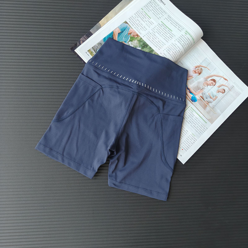 Nube sensación de cintura alta pantalones elásticos de caderas de verano sin pantalones íntimas apretadas de ciclismo rápido secado pantalones cortos de yoga de damas