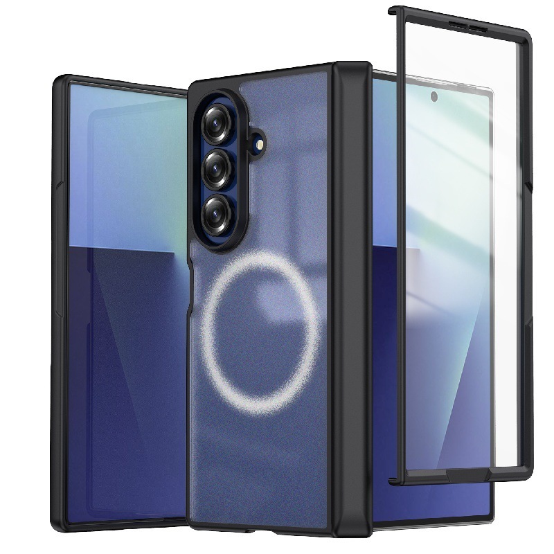 简约肤感360旋转支架适用三星Z Fold7手机壳防摔折叠屏PC硬防刮花|undefined