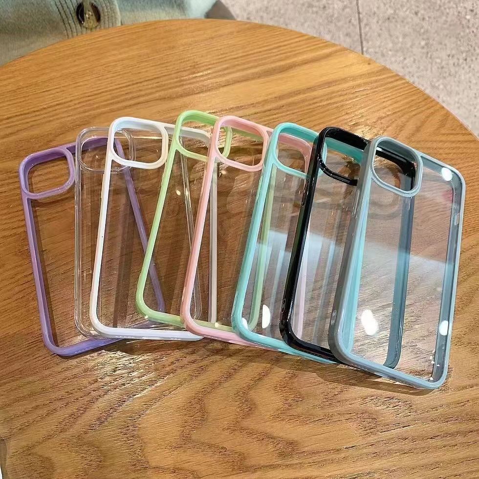 糖果亞克力適用蘋果15Pro凹槽滴膠手機殼iPhone14Pro mini