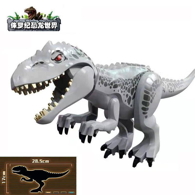 Dinosaur construction toy — big Jurassic figures and pterosaur, assorted models, 28 cm