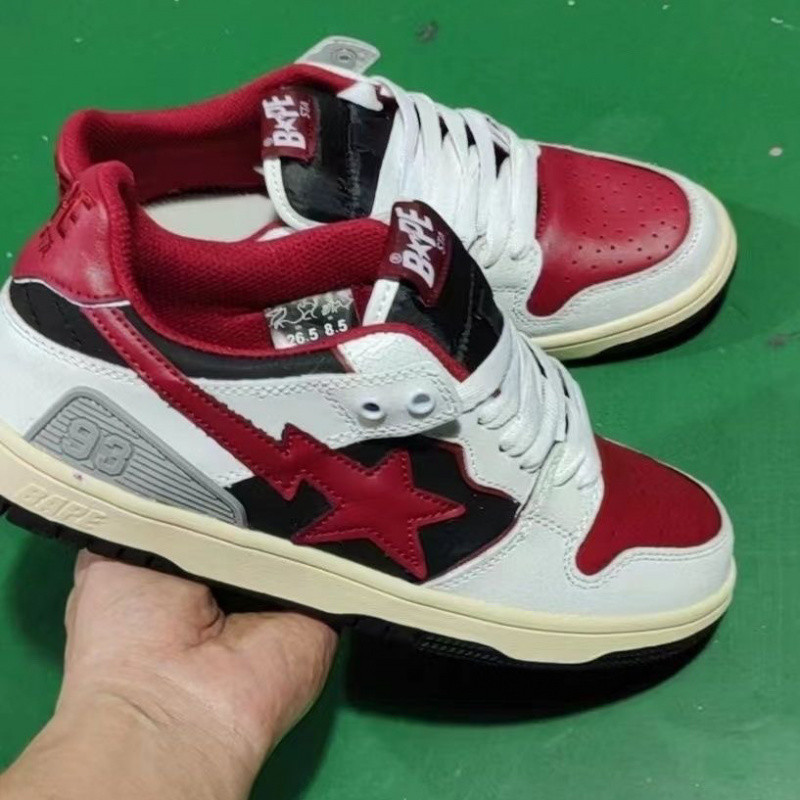 BAPESTA SK8 COURT DUNK シューズ バイブ メテオ ファン ブラック グリーン ロートップ カジュアル スニーカー 紳士靴|undefined