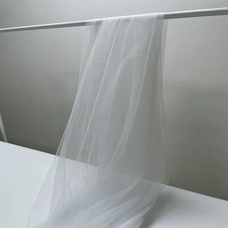 雾纱网纱布料白色蕾丝软纱布服装婚庆装饰摄影背景拍照面料亚马逊|undefined
