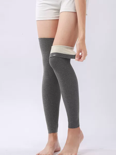 Spring and Autumn Derong Thermal Knee Pads and Leggings, Non-Slip Elastic Over-The-Knee Leggings, Old Cold Legs, Office Cold-Proof Extended Socks
