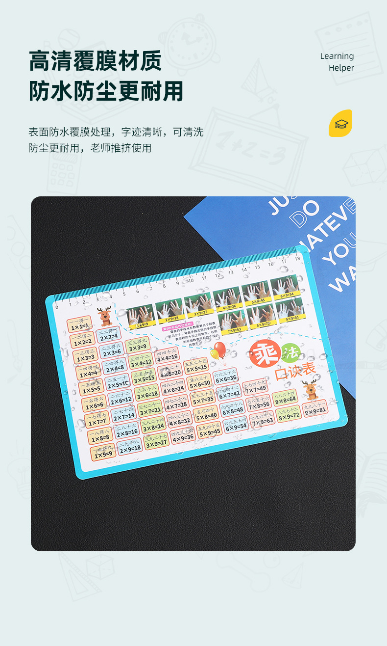 小学一二年级数学乘法口诀表卡片全套