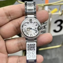 AF厂新款瑞士28mm石英机芯表女士手表精钢高品质情侣镶钻皮带手表