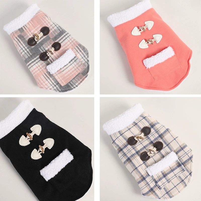 Трансграничная Южная Корея Новая домашняя одежда Собаки Собаки Кошки Одежда Хлопковое пальто Тедди Маленькая собака шерстяное пальто Зимняя модель