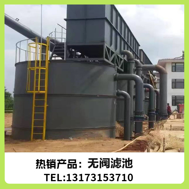 水处理净化设备 每小时20m³无阀滤池 重力式无动力虹吸过滤器